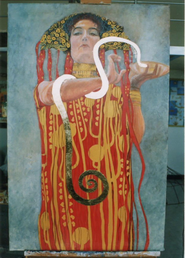 Da: Gustav Klimt - La medicina - particolare olio su tela