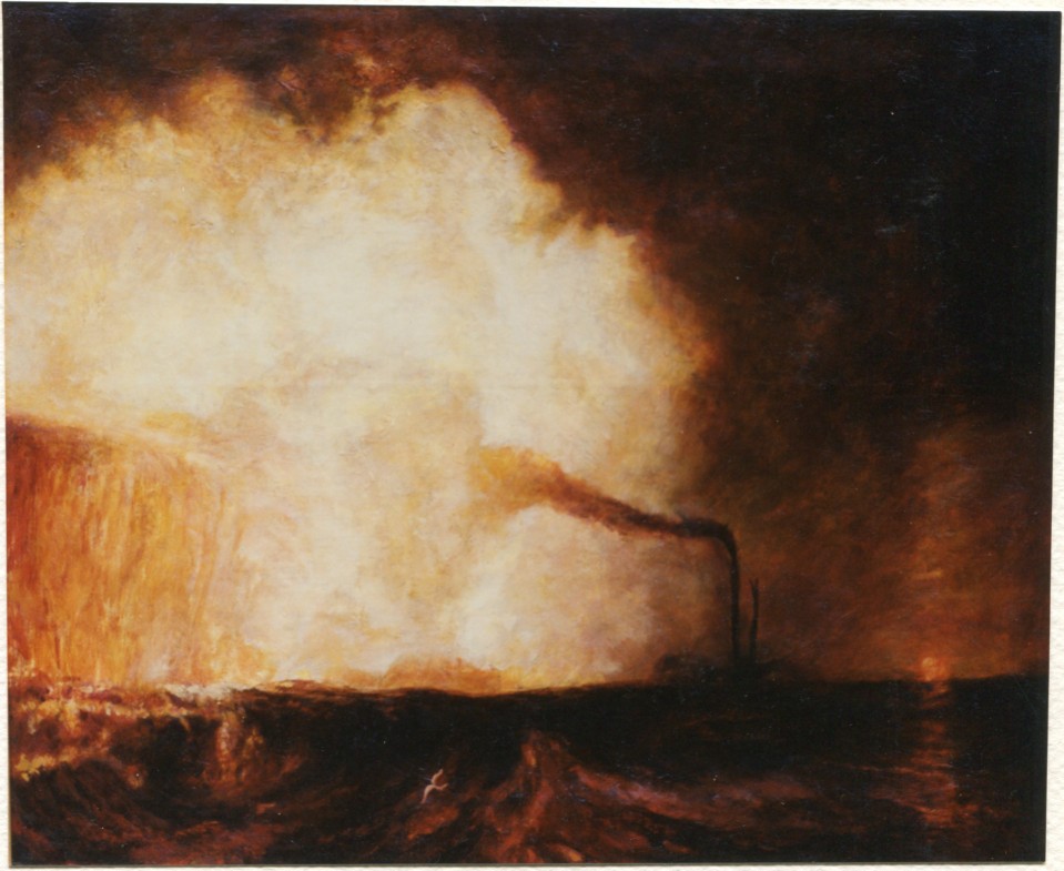 Da: Joseph Mallord William Turner - Staffa, la grotta di Fingal - olio su tela cm. 70 x 80
