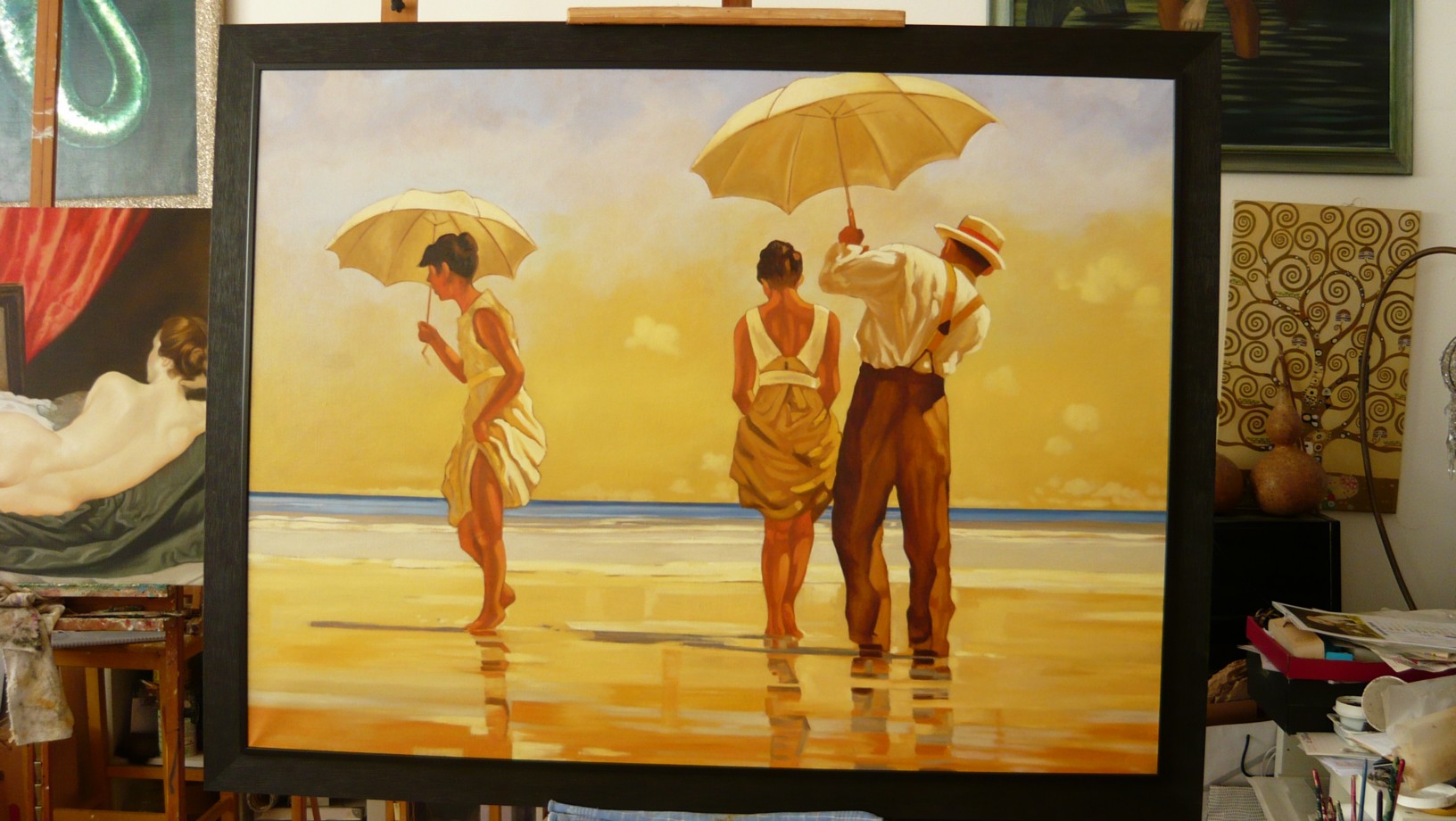 Da: Jack Vettriano - Mad Dogs - olio su tela cm. 140 x 100